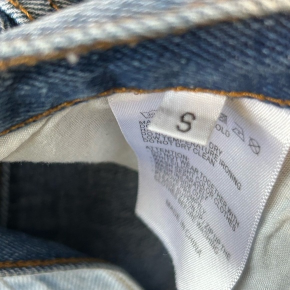 Brandy Melville Patchwork Straight Leg Jeans - Picture 4 of 8